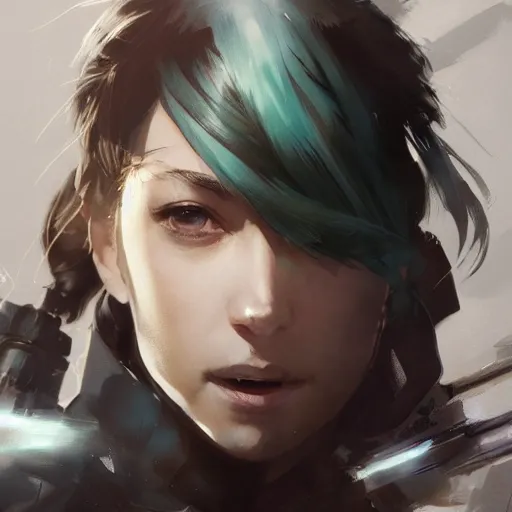 Image similar to realistic portrait of Sinon from sao, dramatic lighting, illustration by Greg rutkowski, yoji shinkawa, 4k, digital art, concept art, trending on artstation