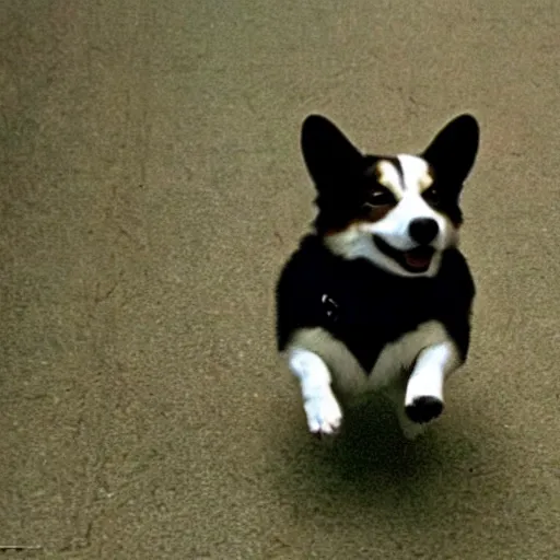 Image similar to corgi starring in the movie the matrix (1999)