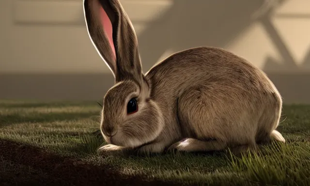 Image similar to bunny cthulu hyper realistic 8k unreal engine render