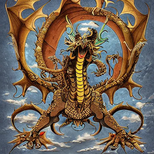 Image similar to ornate dragon, Studio Ghibli