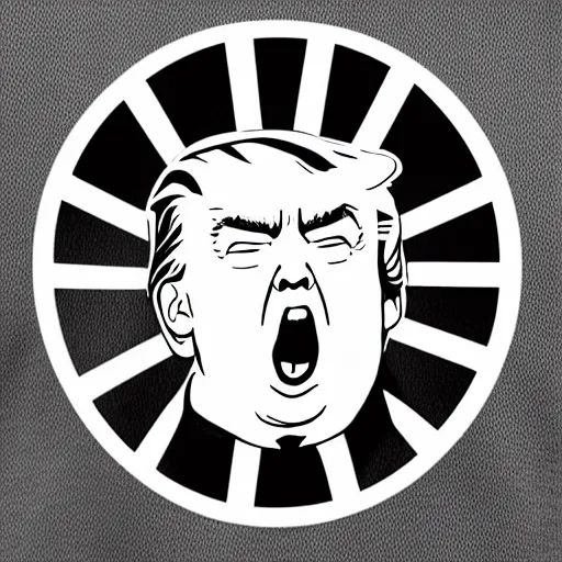 Prompt: angry trump, logo