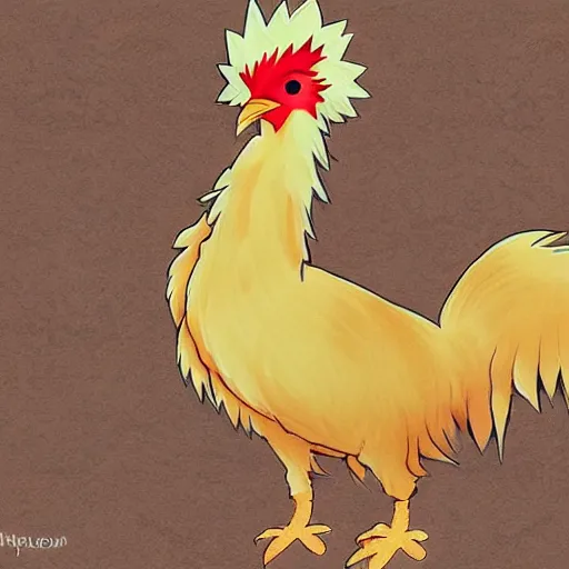 Prompt: anime chicken