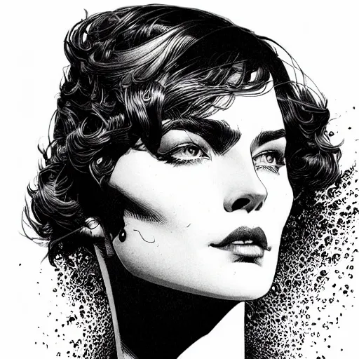 Prompt: portrait soft light, by frank mccarthy and joe fenton and bernie wrightson and conrad roset, inspired by james bond, etching, fine, sharp high detail,