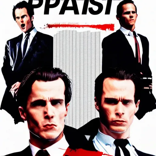 Image similar to American Psycho (1999) but it's a dream