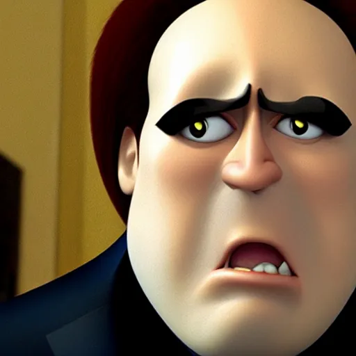 Image similar to nic cage in the incredibles, pixar,