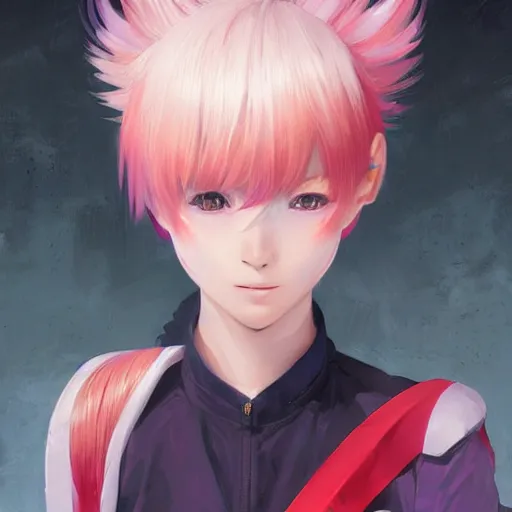 Download HD Anime Boy, Pink Hair Omg He Reminds Me Of Genderbend - Anime  Png Male Pink Transparent PNG Image - NicePNG.com