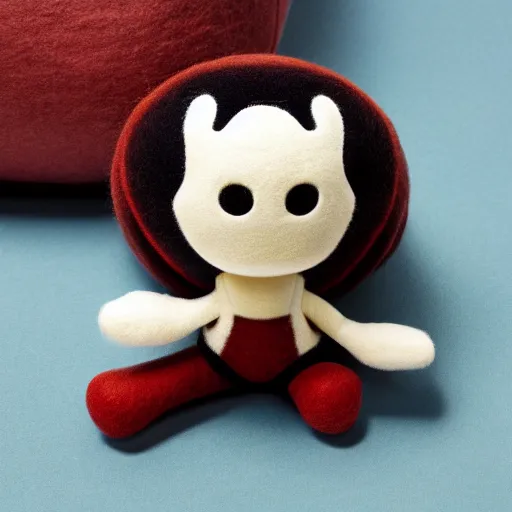 Prompt: closeup sackboy, very detailed felt plushie, official product image, white studio