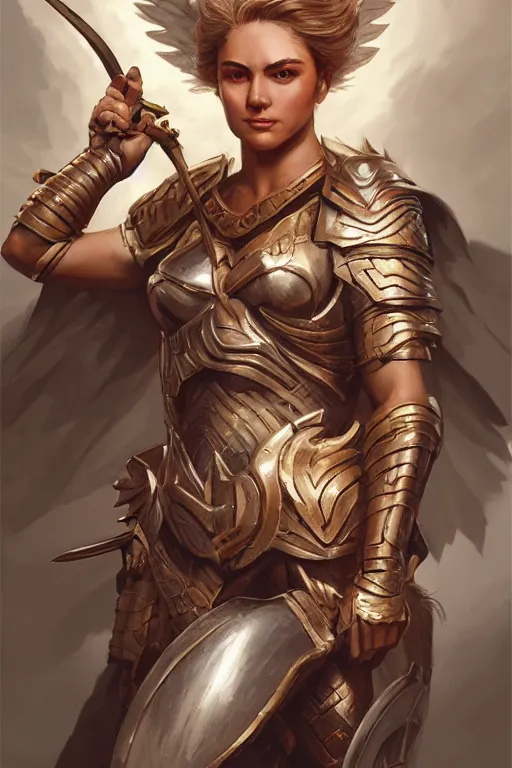 Image similar to amazon valkyrie athena, d & d, fantasy, portrait, highly detailed, headshot, digital painting, trending on artstation, concept art, sharp focus, illustration, art by artgerm and greg rutkowski and magali villeneuve