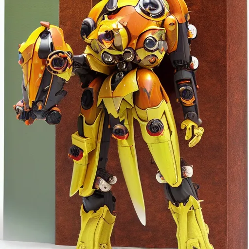 Image similar to futuristic hydnora africana mecha subterranean plant body, sepals forming helmet, floral details, hydnora africana, 8 k hd resolution, barbatos gundam with floral inlay, bandai box art, star wars, makoto kobayashi, frank gehry, raymond swanland