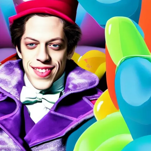 Image similar to Pete Davidson as Willy Wonka 4K quality super realistic