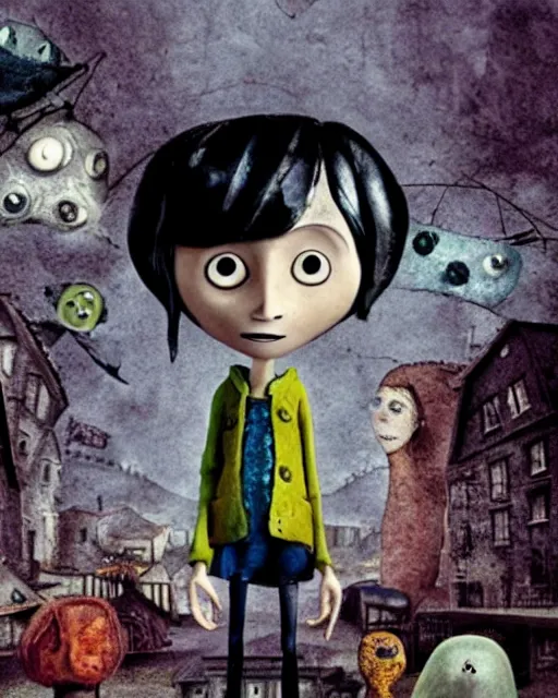 Image similar to film still from coraline ( 2 0 0 9 )