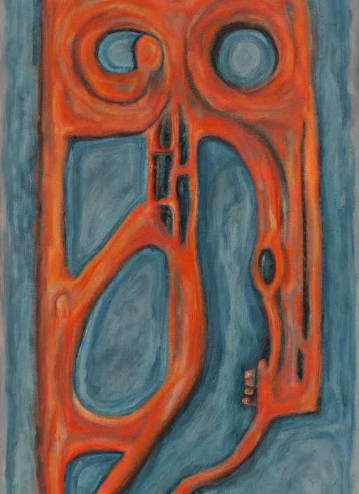 Image similar to biomechanical talisman of the voorish sign by maggi mcdonald, mark rothko, sabina klein