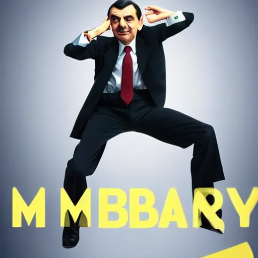 Image similar to mr bean dabbing