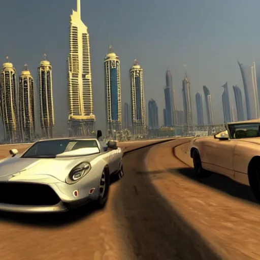 Image similar to gta : dubai, lifelike