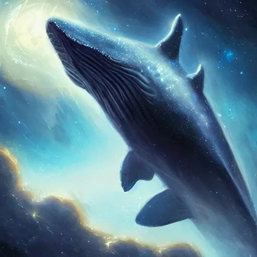 Image similar to space magical whale with multiple eyes, galaxy whale, epic fantasy style art, galaxy theme, eyes!, eyes!, eyes!, eyes, by Greg Rutkowski, hearthstone style art, 99% artistic