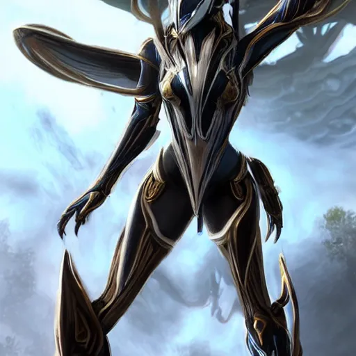 Image similar to ant pov, looking up at a beautiful and stunning giant female warframe, looming over you, unaware of your tiny existence, about to step on the camera, off-white plated armor, sharp claws, full body shot, highly detailed art, epic cinematic shot, realistic, professional digital art, high end digital art, DeviantArt, artstation, Furaffinity, 8k HD render, epic lighting, depth of field