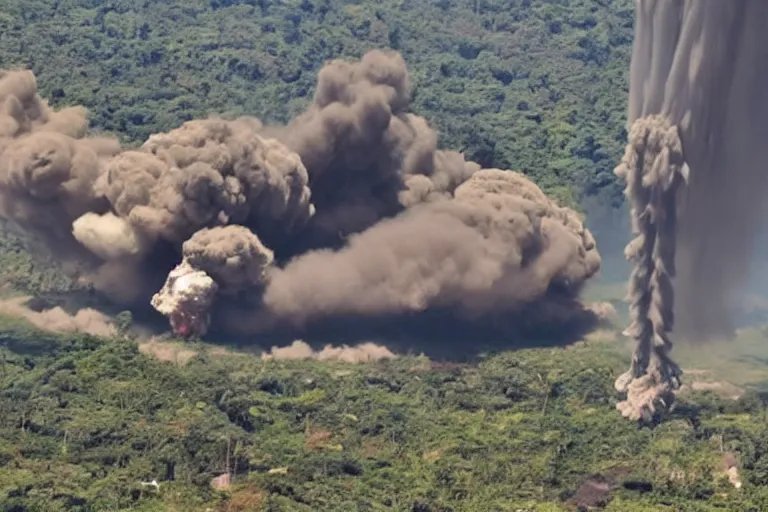 Image similar to guatemala getting nuked, ac 1 3 0 footage, government released footage