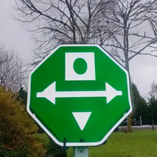 Image similar to “ a really weird stop sign ”