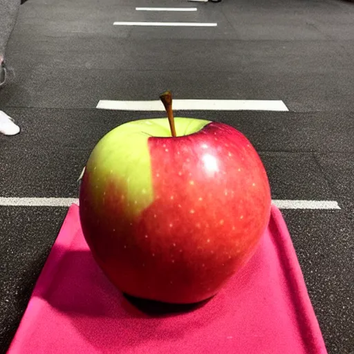 Image similar to an apple doing CrossFit