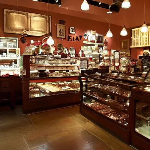 Image similar to harrys chocolate shop