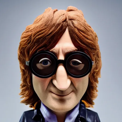Prompt: John Lennon as a pop head, HD, high resolution, hyper realistic, 4k, intricate detail