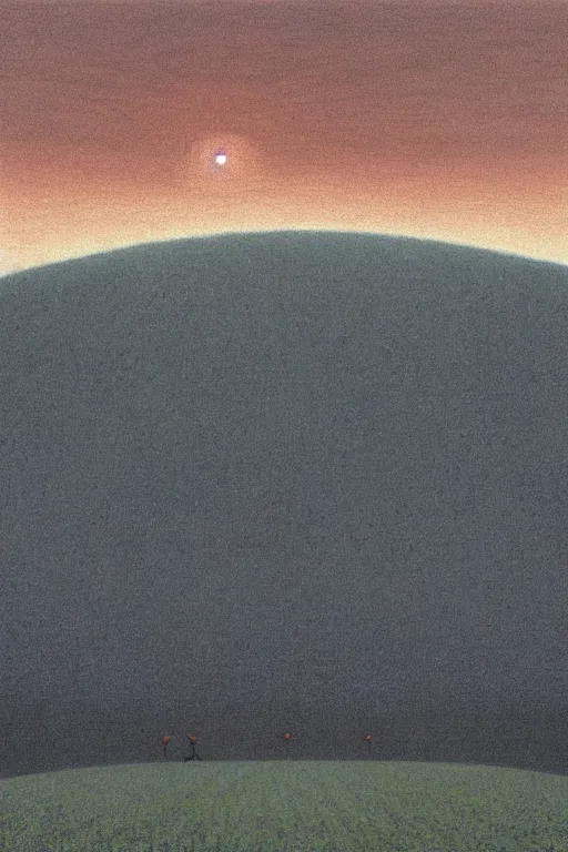Prompt: Artwork by Quint Buchholz of the cinematic view of the Battlefield of Blessings.