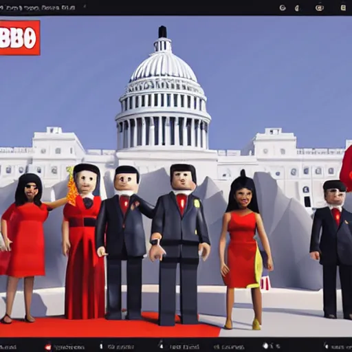 Prompt: roblox inauguration