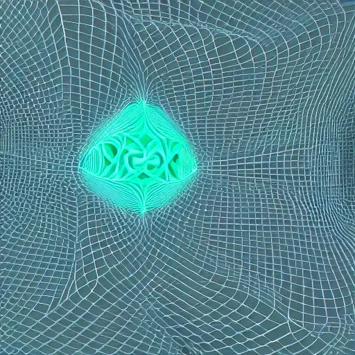 Prompt: mesh 3D model of complex fractal form in Houdini mesh mode