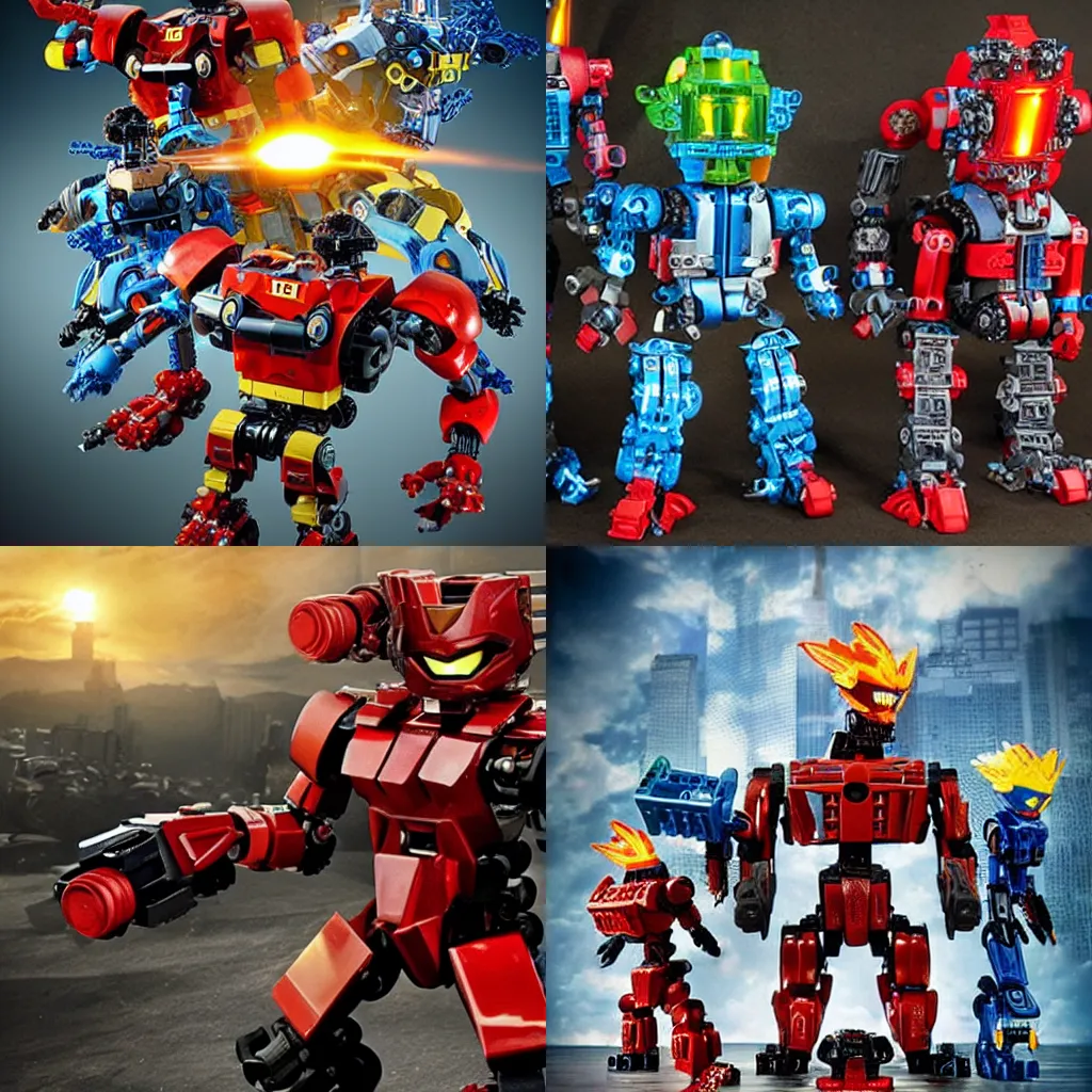 Prompt: Michael Bay bionicles