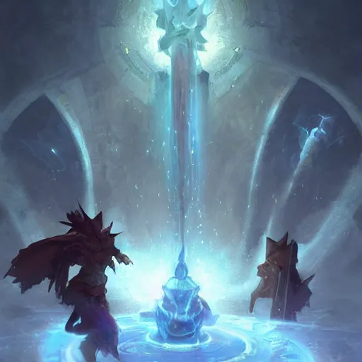 Image similar to holy light healing spell, hearthstone art style, epic fantasy style art by Craig Mullins, fantasy epic digital art, epic fantasy card game art by Greg Rutkowski