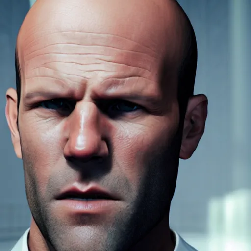 Image similar to jason statham in hitman 3 4 k quality super realistic