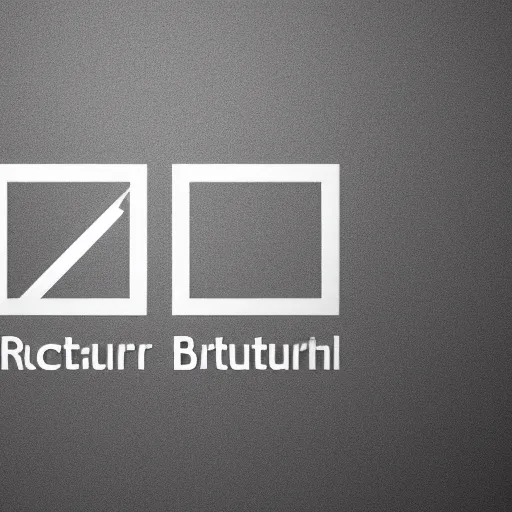 Image similar to a recursive logo representing brutalism