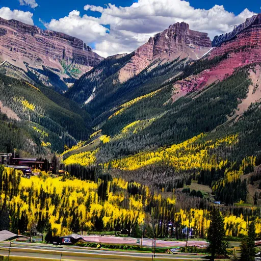 Prompt: photograph of Telluride, Colorado, award winning photojournalism, travel magazine