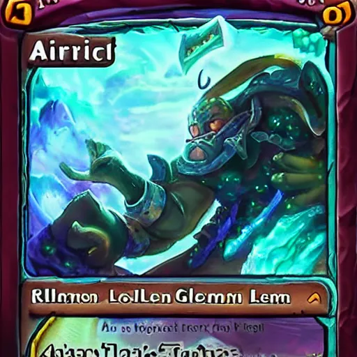 Image similar to air (elemental giant golem), air and tornado theme, hearthstone art style, epic fantasy card game art