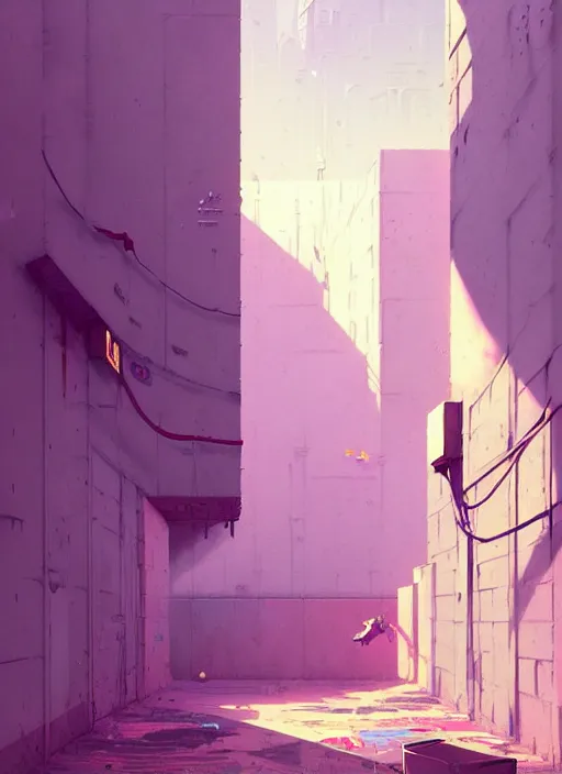 Image similar to highly detailed matte painting, of a callography graffiti tag wall, by atey ghailan, by greg rutkowski, by greg tocchini, by james gilleard, by joe fenton, by kaethe butcher, pink, brown, light blue and white mystical color scheme, grunge aesthetic, octane render