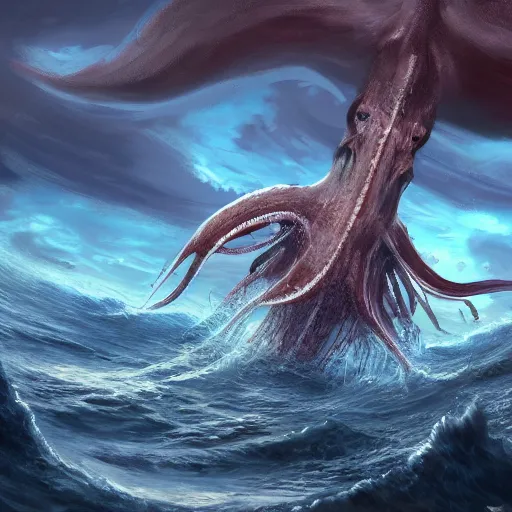 Image similar to digital artwork of a wonderful an big galion attacked by a giant octopus, ocean. d & d, illustration, realism, trending on artstation