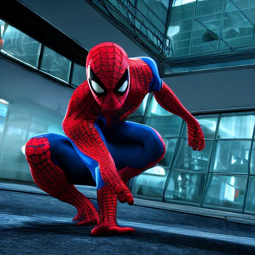 Image similar to turtle mutant ninja as spiderman, unreal engine