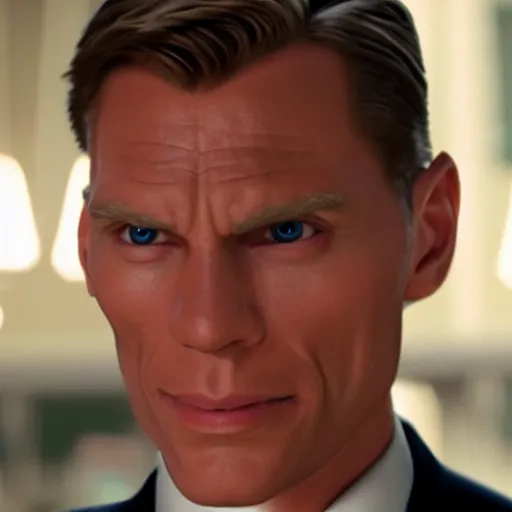 Image similar to Live Action Still of Jerma985 in James Bond, real life, hyperrealistic, ultra realistic, realistic, highly detailed, epic, HD quality, 8k resolution, body and headshot, film still