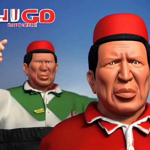 Image similar to 3 d render of a hugo chavez action figure. realistic. photo. photorealistic. detailed. high quality. high resolution. lossless quality. lossless. 8 k. hdr. 4 k. 8 k resolution. 1 6 k resolution