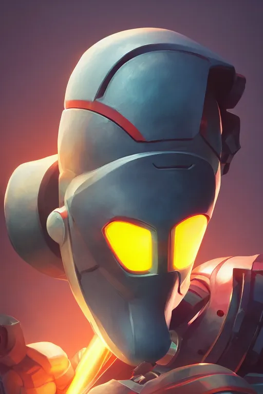 Image similar to epic mask helmet robot ninja portrait stylized as fornite style game design fanart by concept artist gervasio canda, behance hd by jesper ejsing, by rhads, makoto shinkai and lois van baarle, ilya kuvshinov, rossdraws global illumination radiating a glowing aura global illumination ray tracing hdr render in unreal engine 5