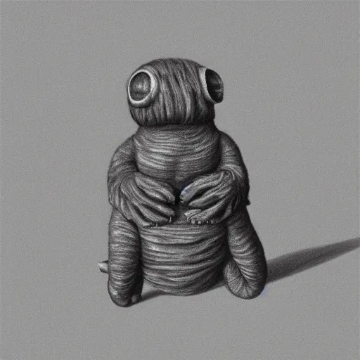 Image similar to tardigrade in style of vilhelm hammershoi