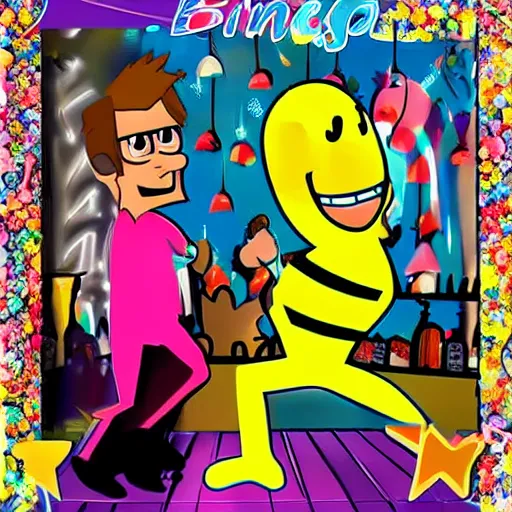 Prompt: el bananero dancing disco