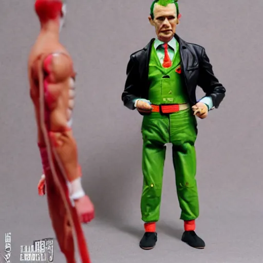 Image similar to albert hofmann cosplay frank hoffman, stop motion vinyl action figure, plastic, toy, butcher billy style