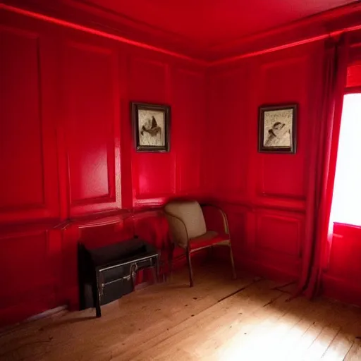 Image similar to a red room like in twin peaks