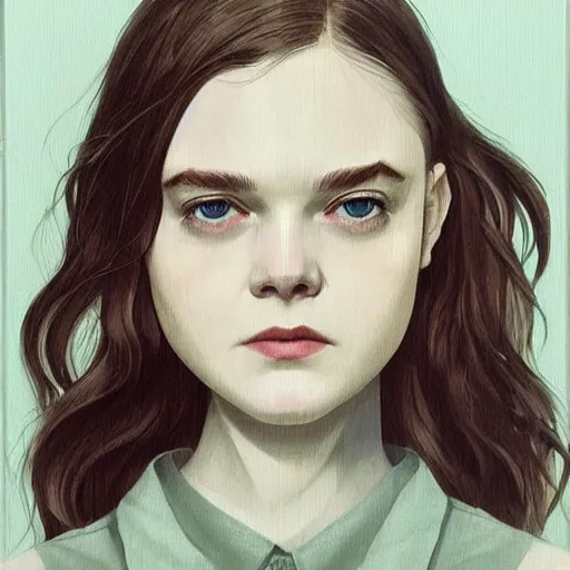 Image similar to Elle Fanning in Splinter Cell picture by Sachin Teng, asymmetrical, dark vibes, Realistic Painting , Organic painting, Matte Painting, geometric shapes, hard edges, graffiti, street art:2 by Sachin Teng:4