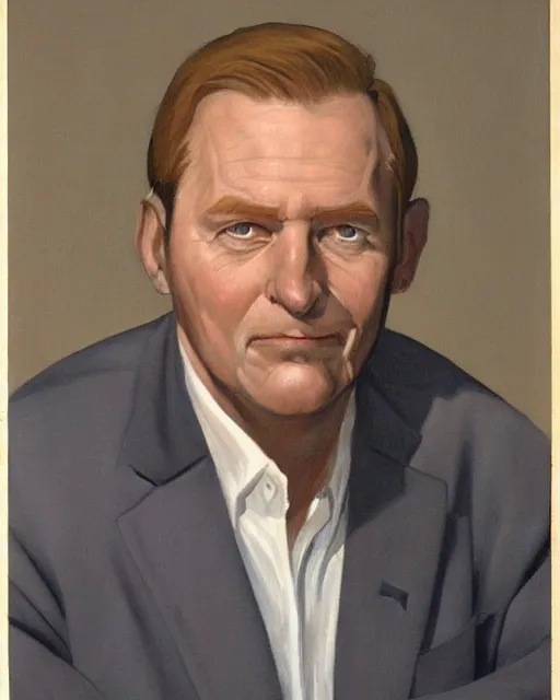 Prompt: rhett sarlin, portrait by ralph mcquarrie