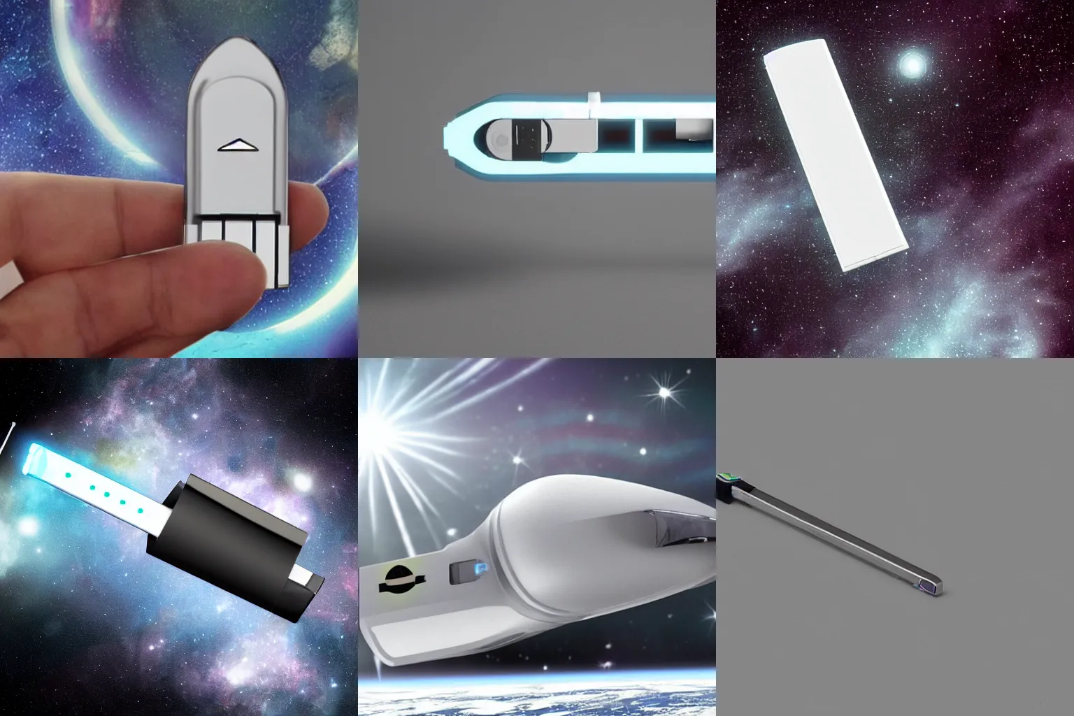 Prompt: a space ship shaped like a JUUL,