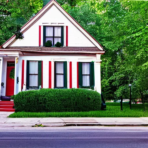 Image similar to Google map street view image of a small charming house in Chicago