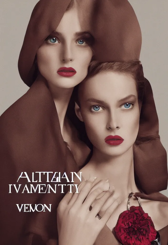 Image similar to Valentino advertising campaign poster