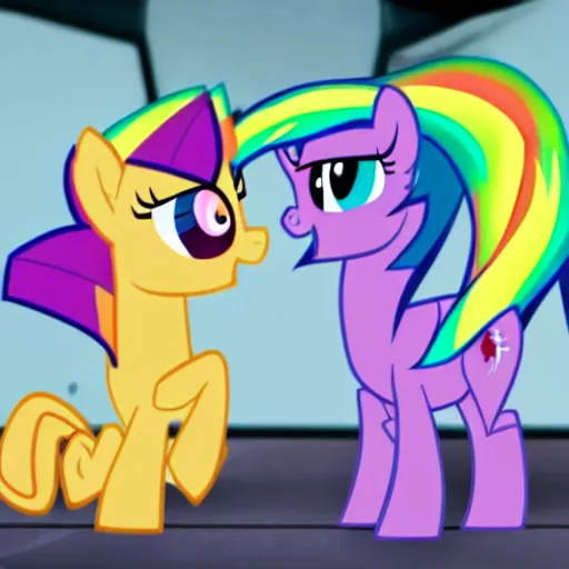 Image similar to alex jones in my little pony, tv screenshot